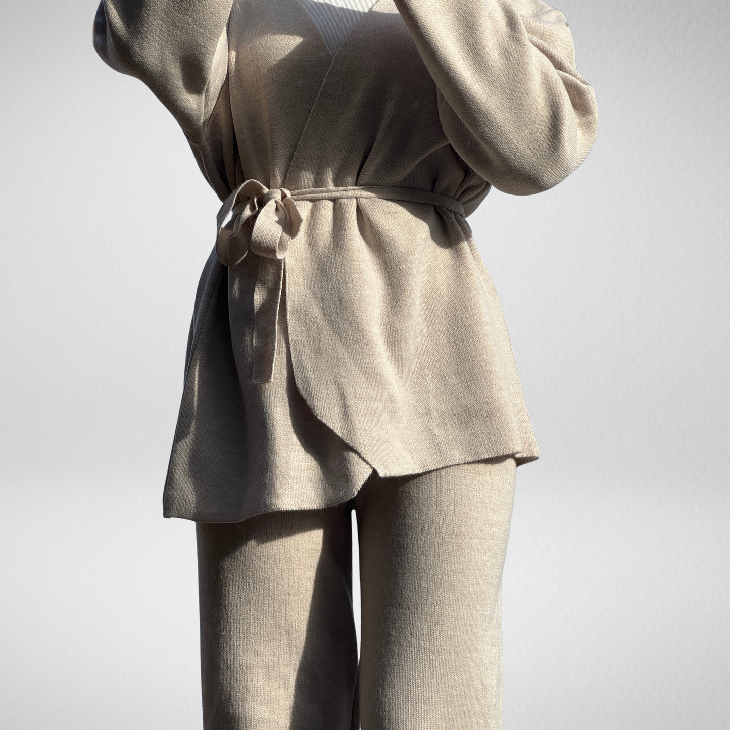 Chunky & Chick Cardigan- beige
