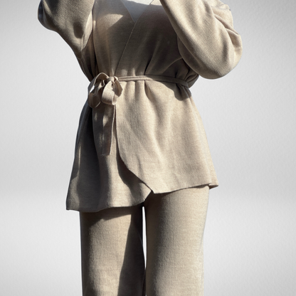 Chunky & Chick Cardigan- beige